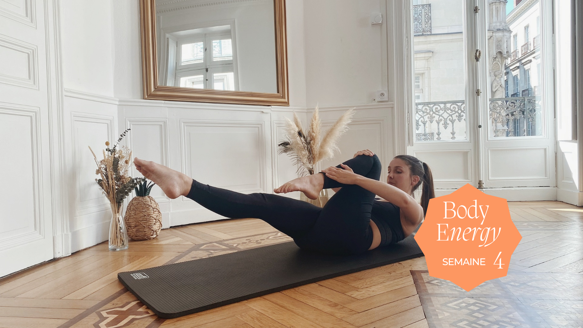 Vignette vidéo Semaine 4 // PILATES : Next Level Abdos-Fessiers / Body Energy