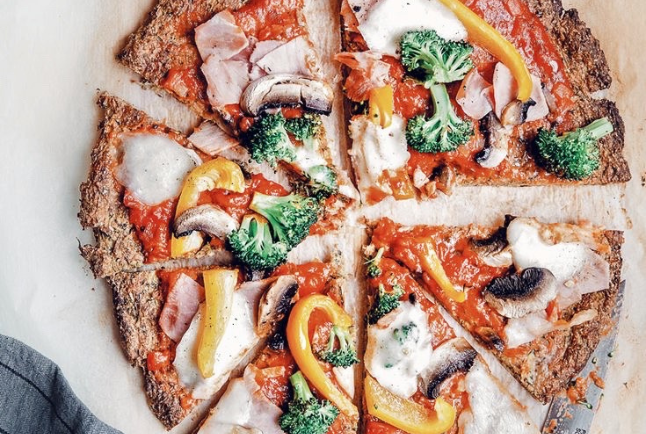 Illustration de Pizza avec pâte à la courgette