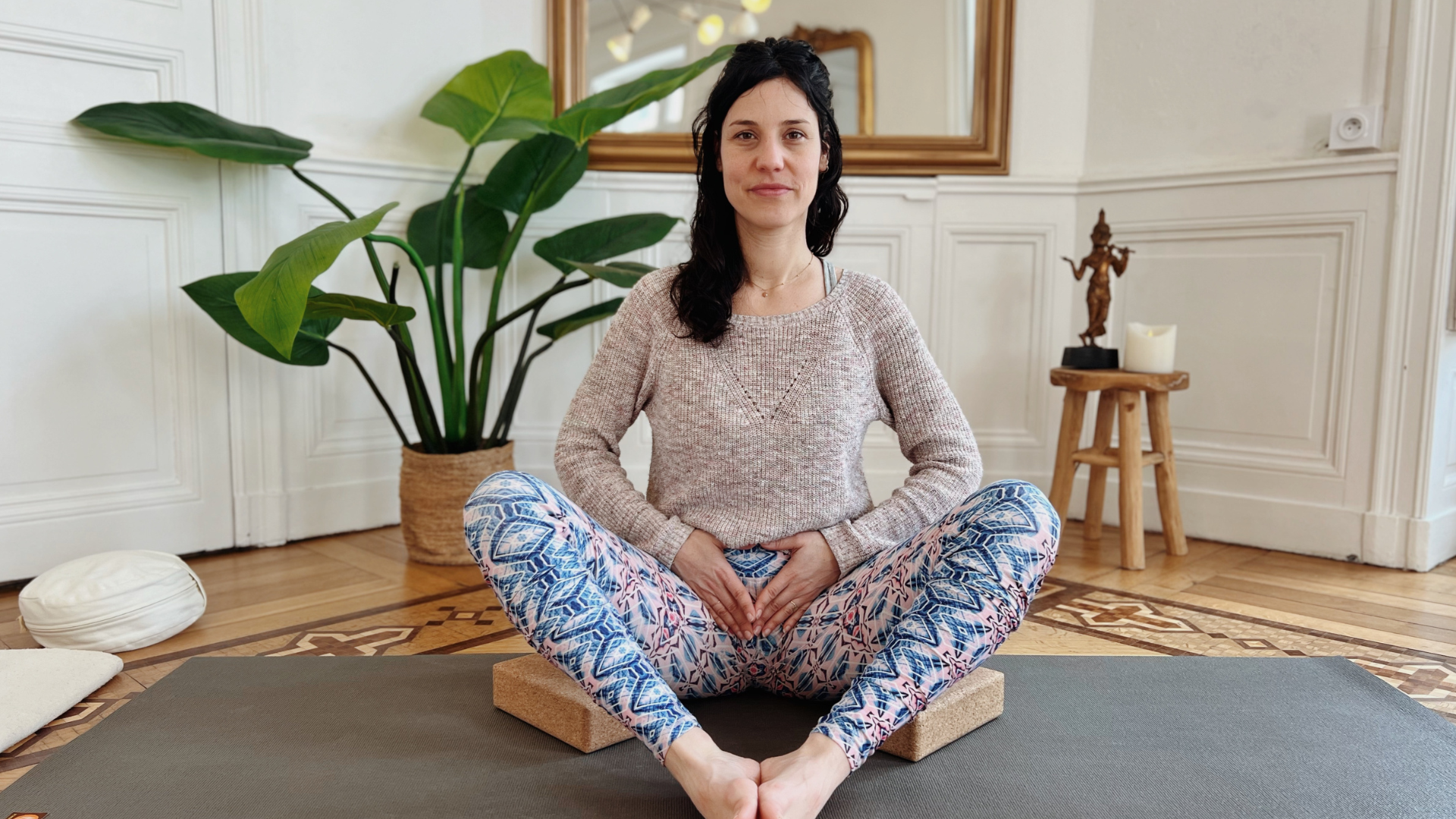 Vignette vidéo Yoga de la fertilité - De la fin des règles jusqu'à l'ovulation 45'
