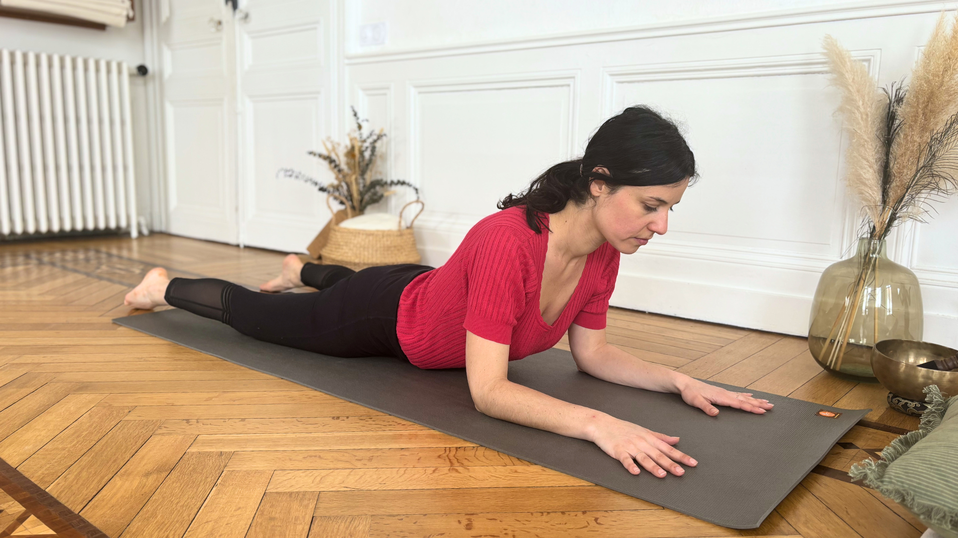 Vignette vidéo Yoga de la fertilité - De la fin des règles jusqu'à l'ovulation 30'