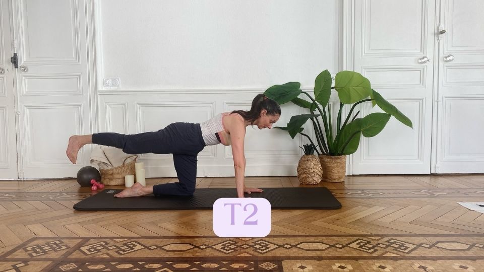 Vignette vidéo Pilates : Jambes & fessiers engagés - T2